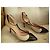 Sapatos de salto Moschino Cheap And Chic em couro preto bege - vista 3