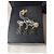 Chanel CC 08C Collana con orecchini in smalto nero set - vista 2