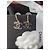 Chanel CC 08C Collana con orecchini in smalto nero set - vista 9