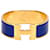 Hermès Pulseira Hermes Blue Clic Clac H Azul Dourado Metal  ref.353086