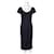 Armani Tie Back Shift Dress Black Silk  ref.353244