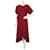 Whistles Dresses Red Polyester Elastane  ref.353275