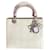 Lady Dior Dior Handbags Cream Leather  ref.353335