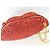Borsa a tracolla Lulu Guinness Glitter Lips Rosso - vista 3