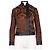 Shanghai Tang Wool Blend Ginkgo Jacquard Jacket Brown