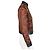 Shanghai Tang Wool Blend Ginkgo Jacquard Jacket Brown - view 3