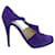 Christian Louboutin Purple Suede Sandals Leather  ref.353784