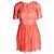 Clover Canyon Vestido de encaje Millie Summer Peach Rosa Melocotón