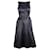 Yves Saint Laurent Schwarzes ausgestelltes Kleid Baumwolle  ref.353880