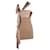Hermès Drapiertes Tunika-Oberteil aus kastanienfarbener Jersey-Viskose Braun Zellulosefaser  ref.353954