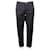 Dolce & Gabbana Pantalon Noir Avec Bandes Coton  ref.354062