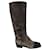 Chanel boots size 36 Dark brown Deerskin  ref.354528