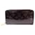 (Used) LOUIS VUITTON Zippy Wallet M93522 Verni Brown Women's Wallet Leather  ref.354839
