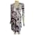 Diane Von Furstenberg DvF Julian silk wrap dress, coleção vintage reeditada Marrom Cru Seda  ref.355099