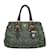 (Used) PRADA Prada Nylon 2WAY Handbag Green Brown  ref.355206