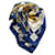 Hermès Foulard Hermes Bleu Cliquetis Soie Tissu Multicolore  ref.355216