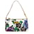 Car Shoes Car Shoe Multicolor Floral print Canvas Clutch Bag Handbag Zip Top Pochette Multiple colors  ref.355405