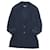 (Usava) Jaqueta blazer vintage Chanel CHANEL com marca Coco botão externo feminino S equivalente marinho vintage vintage Azul marinho Lona  ref.355527