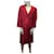 Max Mara Tailleur jupe rouge Coton Viscose  ref.355575