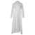 Alaïa Besticktes Popeline-Kleid Weiß Baumwolle  ref.356031