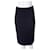 Dkny Ribbed Midi Skirt with Elastic Waistline Blue Polyester  ref.356164