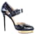 Charlotte Olympia Embossed Leather Divia Platforms Black  ref.356199