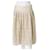 Dkny Embroidered Metallc Lace Fit & Flare Skirt Flesh Cotton  ref.356214