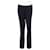 Armani Straight-Leg Tailored Trousers Black Polyester  ref.356233