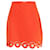 Carven Falda naranja con adornos de corte láser Sintético Triacetato  ref.356243