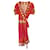Diane Von Furstenberg Robe portefeuille en soie à motifs vibrants DvF Multicolore  ref.356950