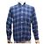 Hermès NEUF CHEMISE HERMES M 39 A CARREAUX EN COTON MARRON NEW COTTON SHIRT Bleu