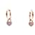 NEW DJULA CREOLE HEART ROSE GOLD EARRING 18K AND DIAMONDS EARRINGS Golden Pink gold  ref.357794
