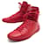 YVES SAINT LAURENT BASKETS SL SHOES /01H RED LEATHER 42 + SNEAKERS BOX  ref.357900