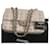 Timeless Chanel canvas / leather Silvery Beige Metallic Cream Cloth  ref.358569