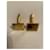 Autre Marque Gold patterned cufflinks Gold hardware - view 2
