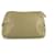 PAULE KA taupe leather with ring zipper pulls & padlock Clutch bag Handbag Grey  ref.359169