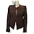 Berenice Heather brown jacket Dark brown Polyester  ref.359524