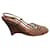 Prada p sandals 39,5 New condition Dark brown Leather Wicker  ref.359751