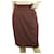 Loro Piana & Windsor Burgundy Virgin Wool Blend Knee Length Skirt size 38 Dark red  ref.359762