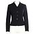 Ann Taylor 4 Chaqueta de trajes de botones Negro - vista 2