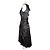 David Szeto Vestido de seda estampado negro - vista 4