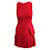 Alexander Mcqueen Vestido plisado rojo Roja Acetato  ref.360130