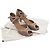 Trim Hermès High Heel Sandalen mit Schlangenlederbesatz Braun - Ansicht 6