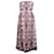 Roseanna Vestido bordado sem alças Vermelho Bordeaux Poliéster  ref.360579