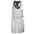 Robert Rodriguez Silbernes Paillettenkleid Metallisch
