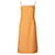 Max Mara Vestido midi con espalda abierta y detalle de lazo Naranja  ref.360814