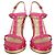 Valentino Zeppe espadrillas rosa con borchie - vista 3