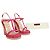 Valentino Zeppe espadrillas rosa con borchie - vista 8