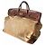 Haut à courroies Borsa Hermès HAC 50 In tela e pelle marrone Beige - vista 3
