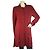 Rundholz DIP Botón Delantero Cárdigan Largo De Algodón Borgoña Rojo Cárdigan Talla S Roja